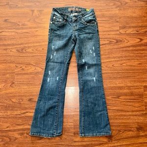 Hydraulic Boot Cut Jeans for Women 